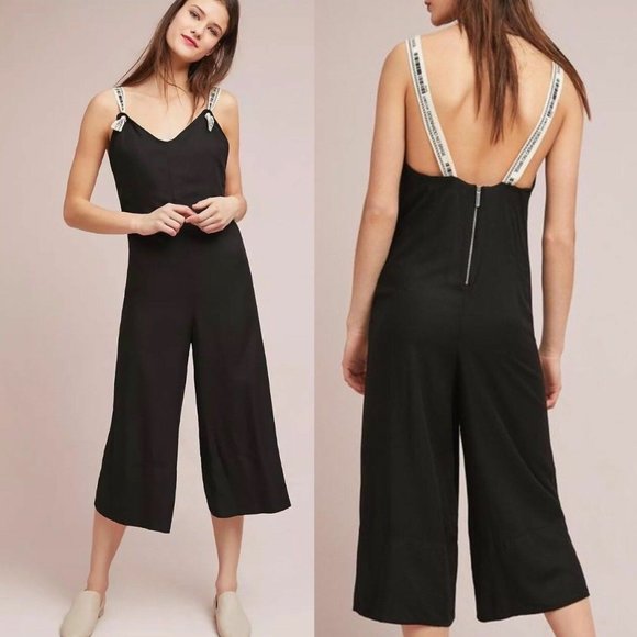 farm rio Pants - Anthropologie Farm Rio Cropped Jumpsuit